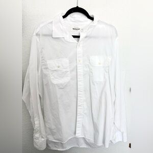 Guideboat Company White Button Down Shirt Preppy Outdoor Classic XL